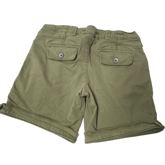 Lot of 2 Burgundy & Green Shorts American Eagle Shortie Hei Hei size 2 - Picture 7 of 8